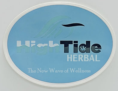 Sky Blue Logo Sticker - High Tide Herbal ™