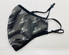 Reusable Mask Black Multi Logo
